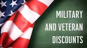 Military And Veteran Discounts